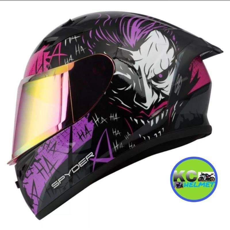 SPYDER PHOENIX JOKER FULL FACE SINGLE VISOR NEO SERIES FREE CLEAR VISOR ...