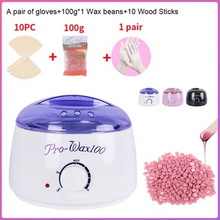 Waxing Kit Duaiu Wax Pot Home Including Professional Wax Warmer Wax Heater  With 4 Pack Hard Wax Beans 10 Wooden Waxing Sticks Hair Removal Kit For Fac