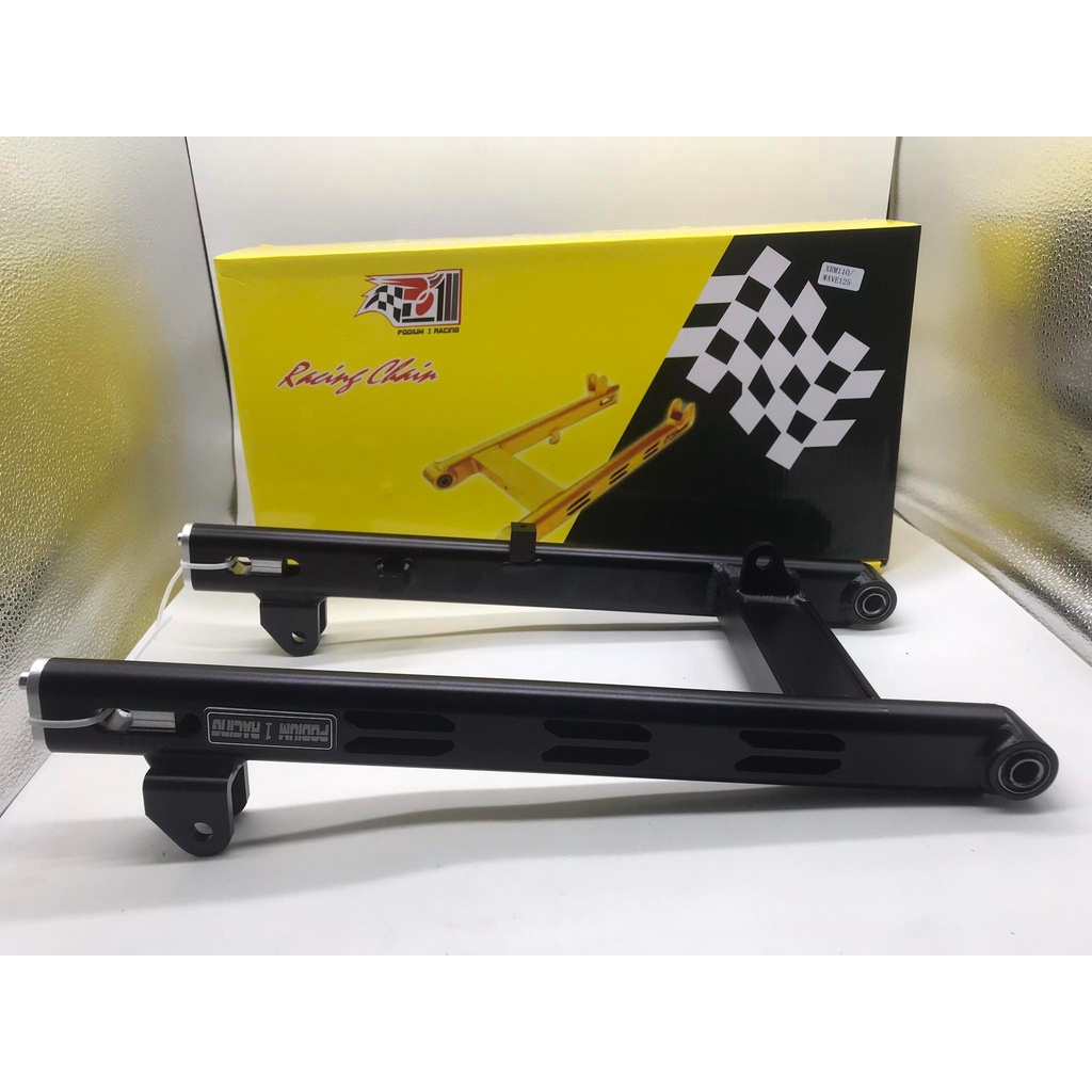 LIGHTEN SWING ARM BLACK MOTORCYCLE Original PODIUM 1 RACING XRM 110 / WAVE 125 PLUS 1 Shopee