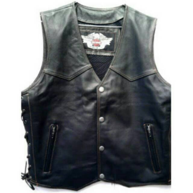 Harley Davidson Men's Semi Leather Vest 