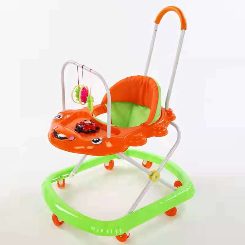 Baby Walker with Push Bar Baby Walkers with Play Toys Waker Toys