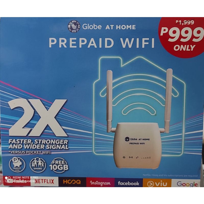 GLOBE at HOME Prepaid Wifi Modem with FREE 10GB | Shopee Philippines