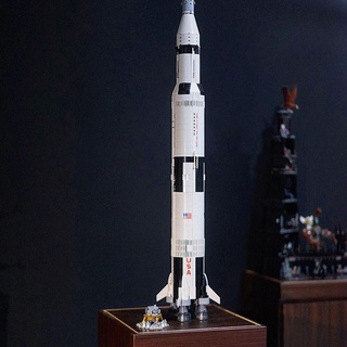 Lego Apollo Saturn V rocket aerospace adult difficult boy assembled ...
