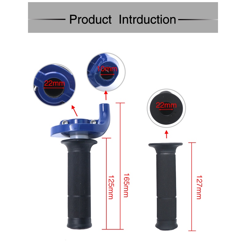 Racing Aluminum Handle Throttle Grip Hand Grips 1/4 Quick Twist Gas ...