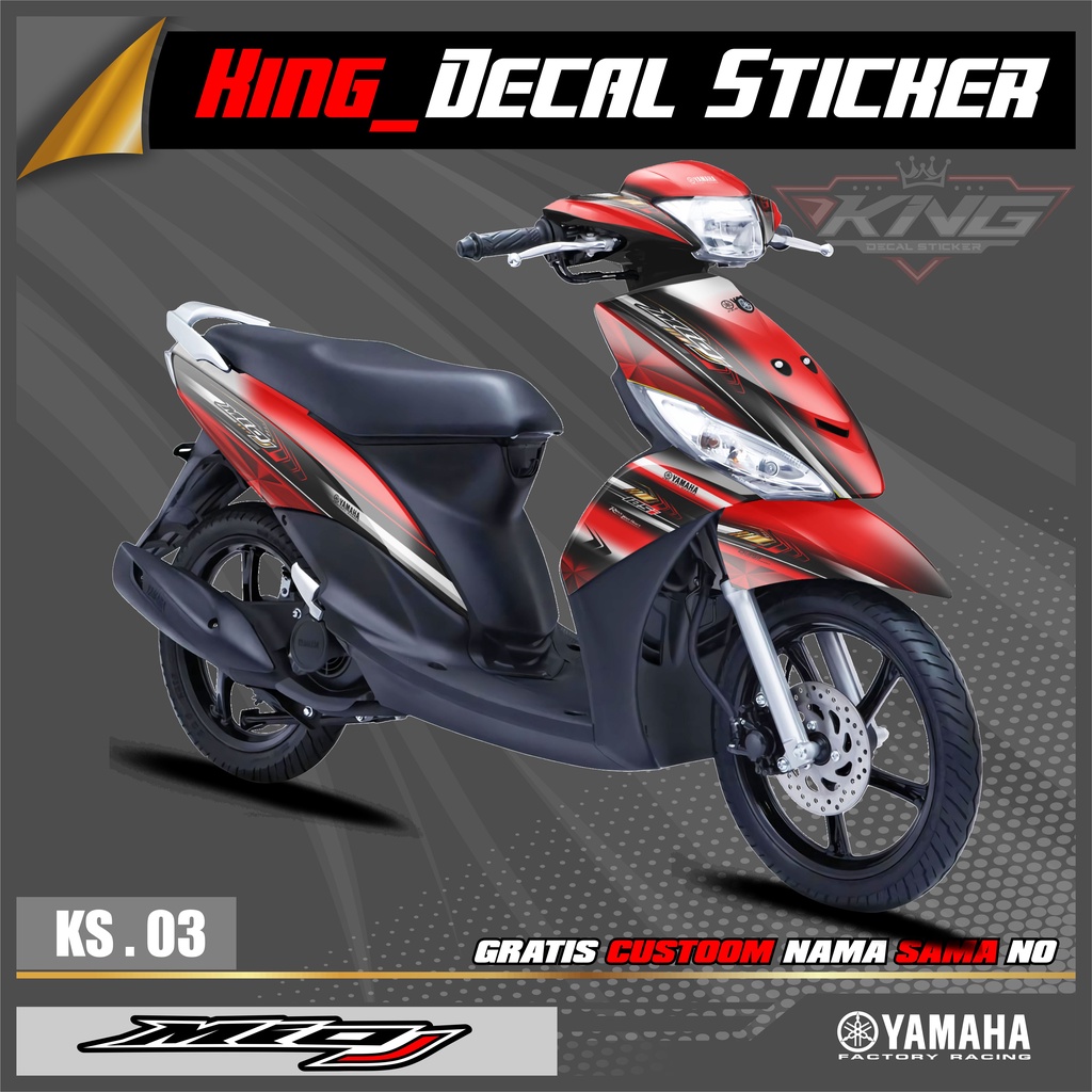 Decal Sticker Yamaha MIO J Full Body - Decal Sticker Striping ...