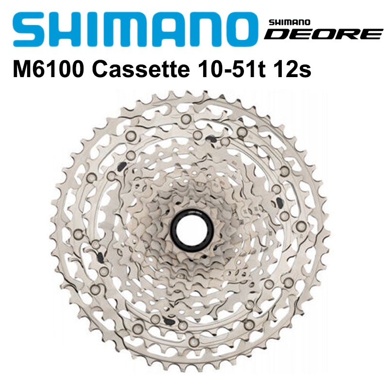 Shimano SLX M7100 DEORE M6100 XT M8100 Cassette 12 Speed Freewheel