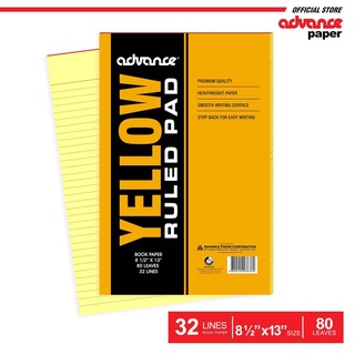 Yellow Pad Paper, Legal Pad, Gum-Top, One Pad, approx 80Sheets