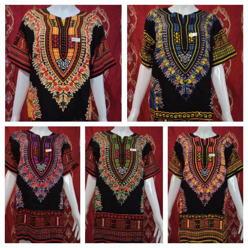 Kahyangan Polo Batik Dashiki/Bohemian Design | Shopee Philippines