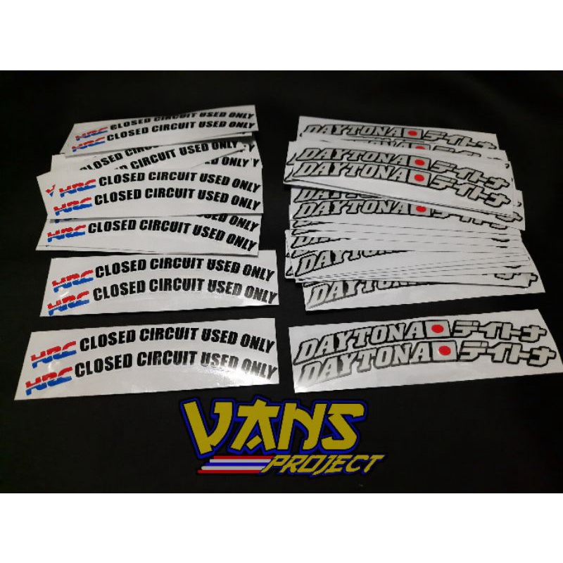 Sticker Set Rims Racing DAYTONA HRC Honda Racing Club | Shopee Philippines