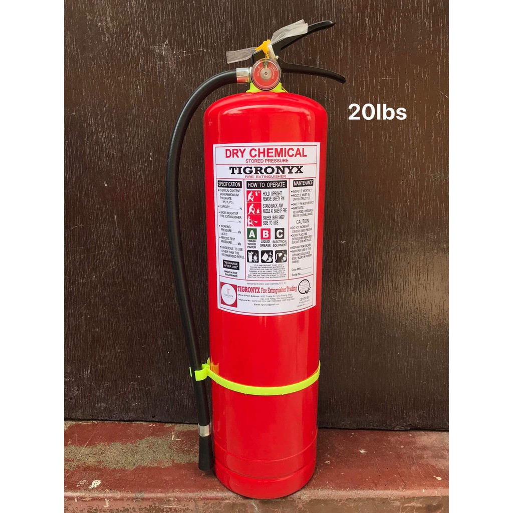 Fire Extinguisher 20lbs ABC Dry Chemical Shopee Philippines