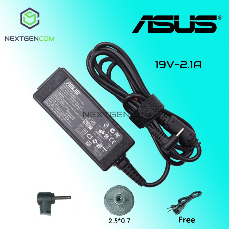 Asus Laptop Charger 19V 2.1A for Eee PC 1225 1001HA 1001P 1001PX 1001TX 1005H 1005HAB 1005HAGB