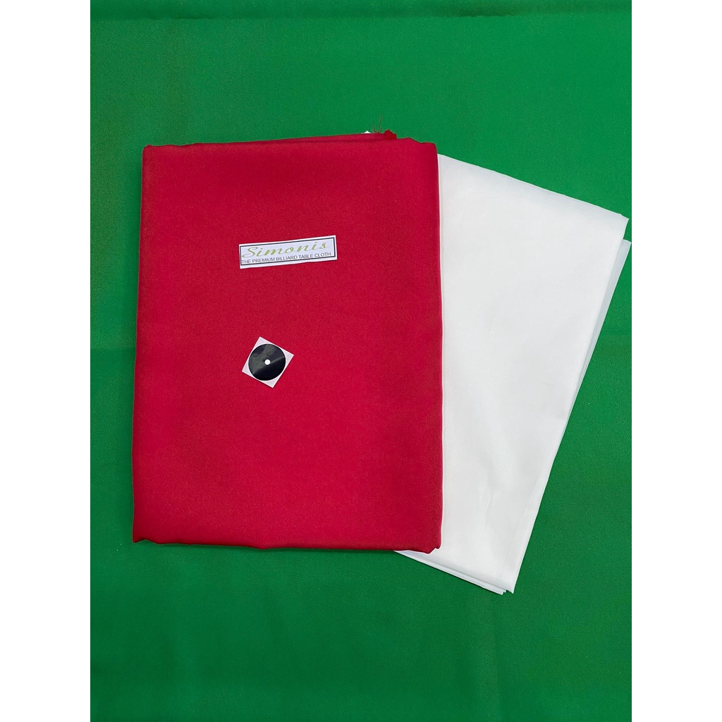 Standard Size Red Simonis Billiard Table Cloth Felt with Katsa ( tapete