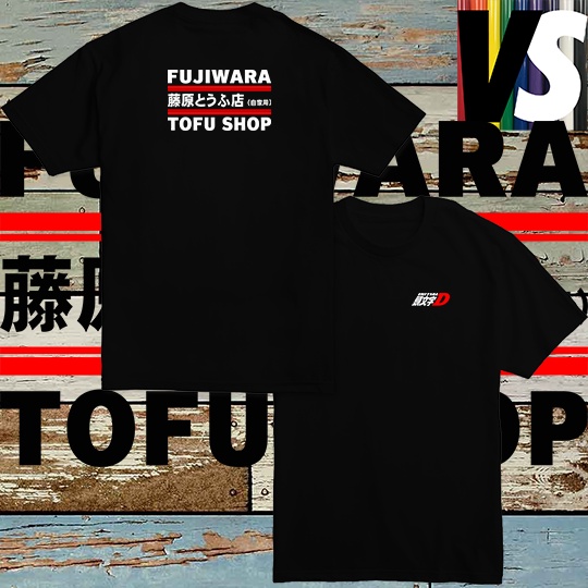 Vetement Initial D Anime Couleur Noire T-shirt Initial D - Itsuki Fujiwara - Anime Manga Film, Unisexe Noir, Toutes Tailles Vêtement Unisexe Anime Noir