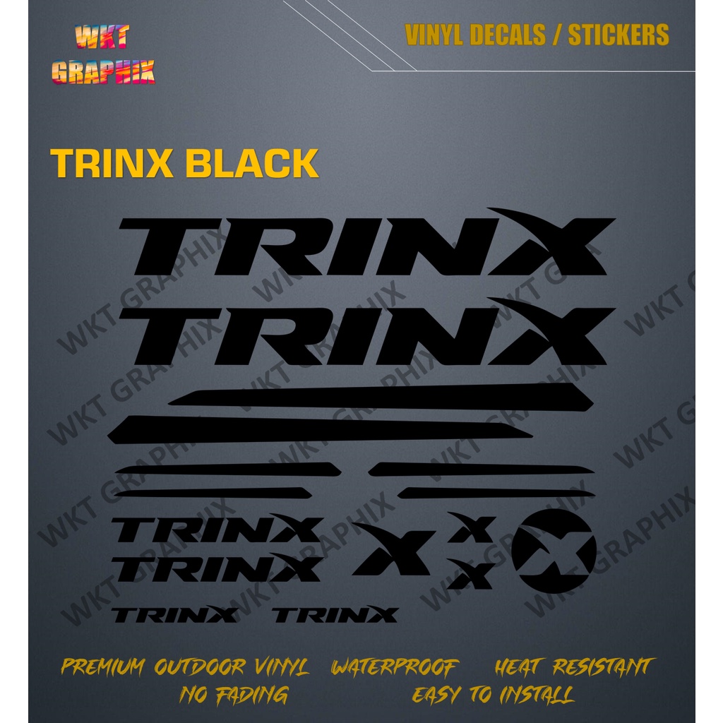 TRINX FULL SET CUTOUT STICKER / DECALS (BIKE STICKERS) | Shopee Philippines