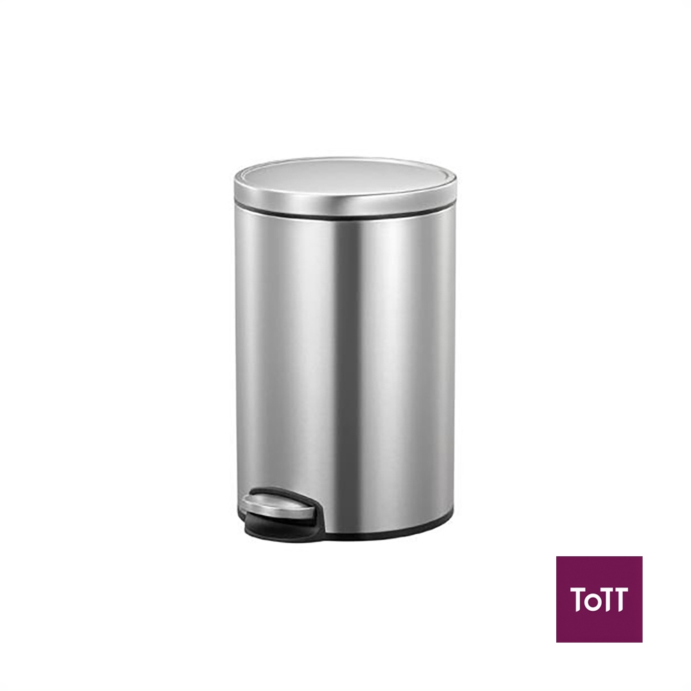 Eko Eva Stainless Steel Step Bin With Soft Closing Lid 20L, Brushed ...