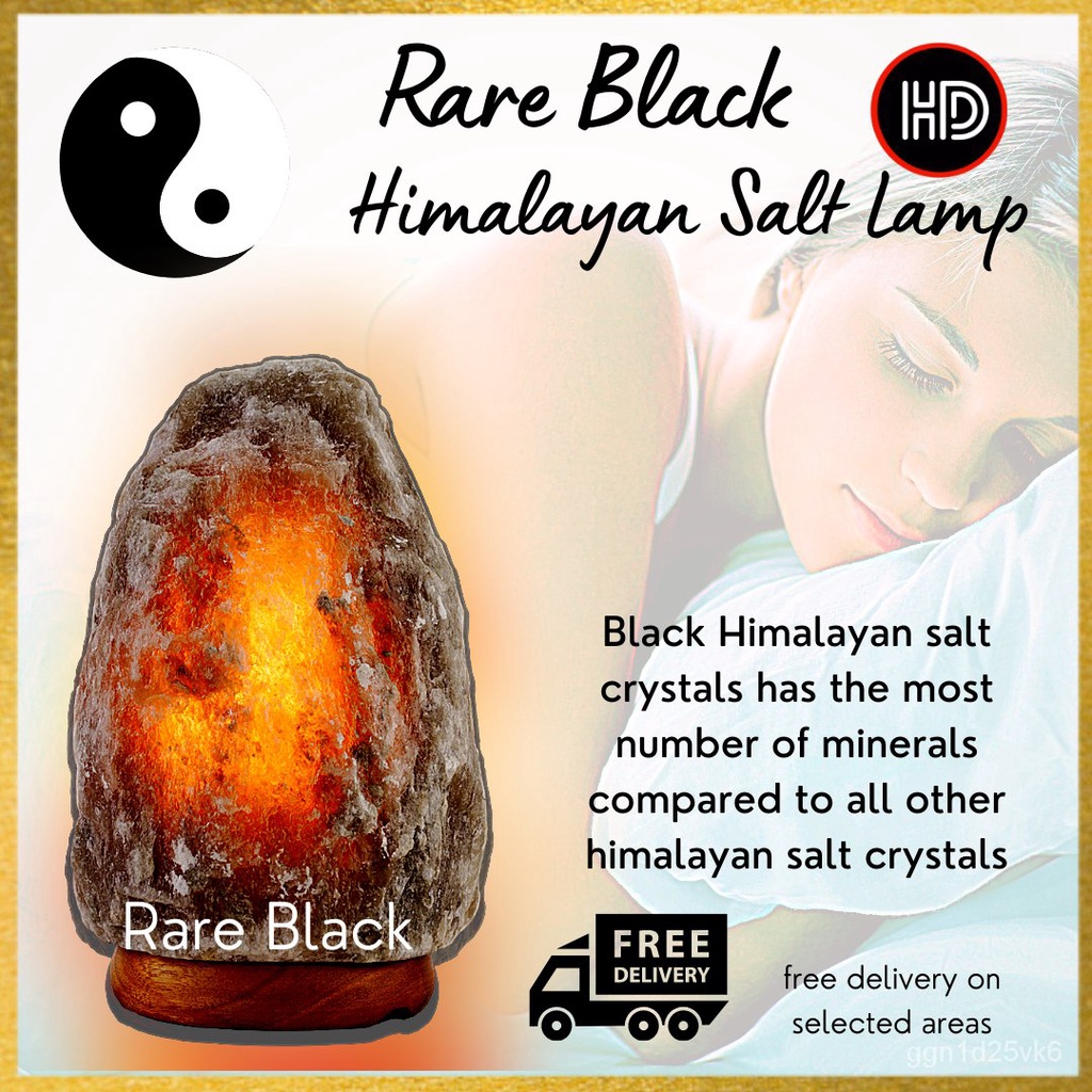 Black himalayan clearance salt lamp