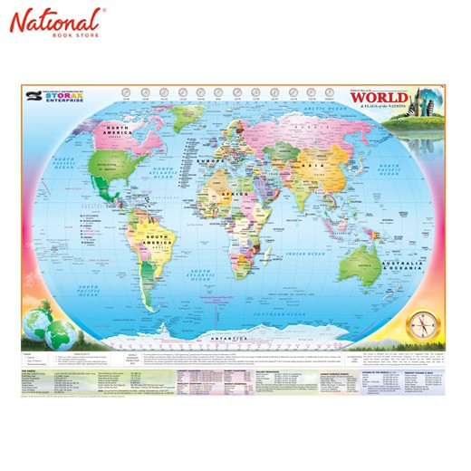 World Map Globe (XL) National Book Store | Shopee Philippines