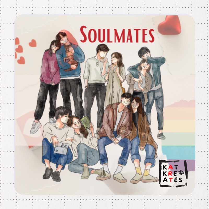 Katkreates Soulmates Couple Stickers | Shopee Philippines