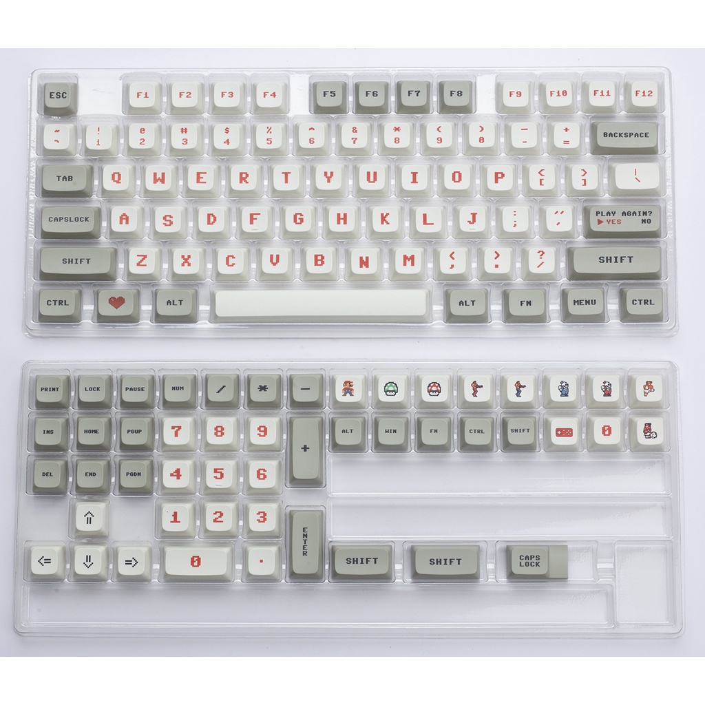 Retro Keycaps 120 Keys XDA Profiles PBT Dye-Sublimation Japanese ...