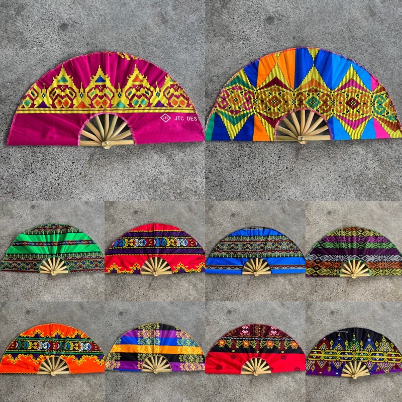 Batik Hand Fan Pamaypay Souvenir Big / Davao Hand Fans Wholesale