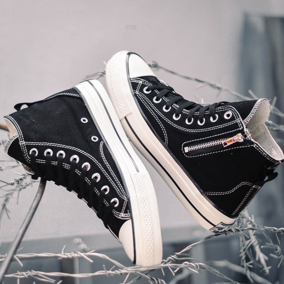 Converse all hotsell star with zipper