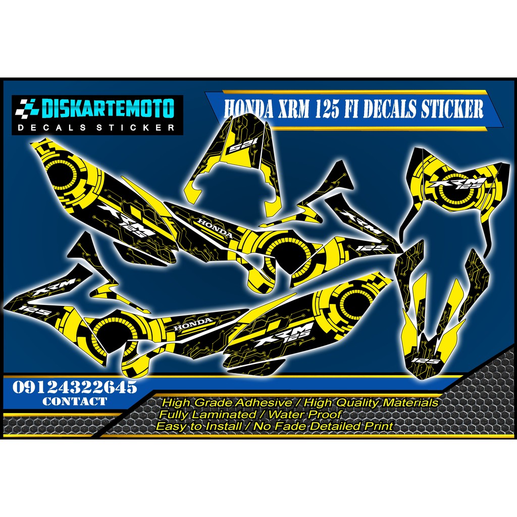 Honda Xrm 125 fi Decals Sticker | Shopee Philippines