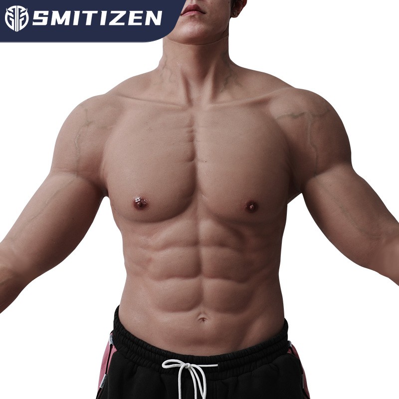 Smitizen Silicone Muscle Suit With Arms For Cosplay Costumes Muscular Fake Chest Gay Shopee