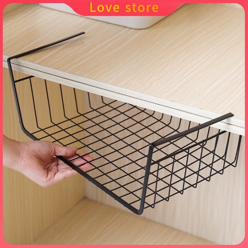 A90 COD Under Shelf Table Storage Basket Rack Desk Wire Hanging