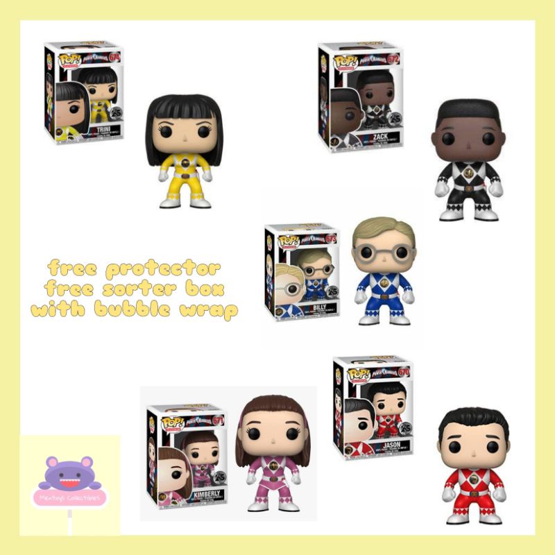 Funko Pop! Power Rangers Unmasked set (No Tommy) | Shopee Philippines
