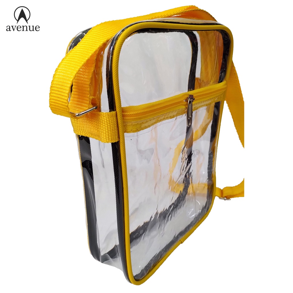 Transparent PVC Clear Plain Sling Bag 510 Shoulder Bag Thick Plastic