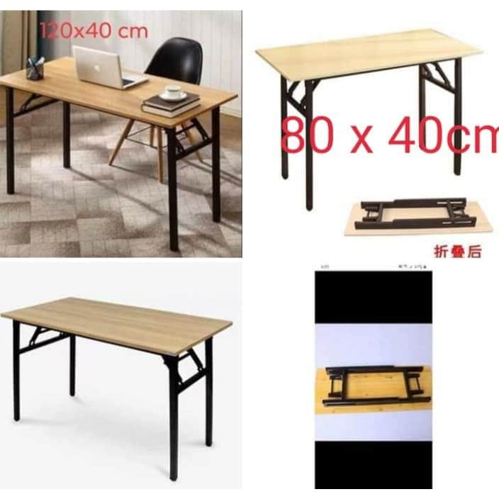 foldable laptop table desktop computer table 80x40 Shopee