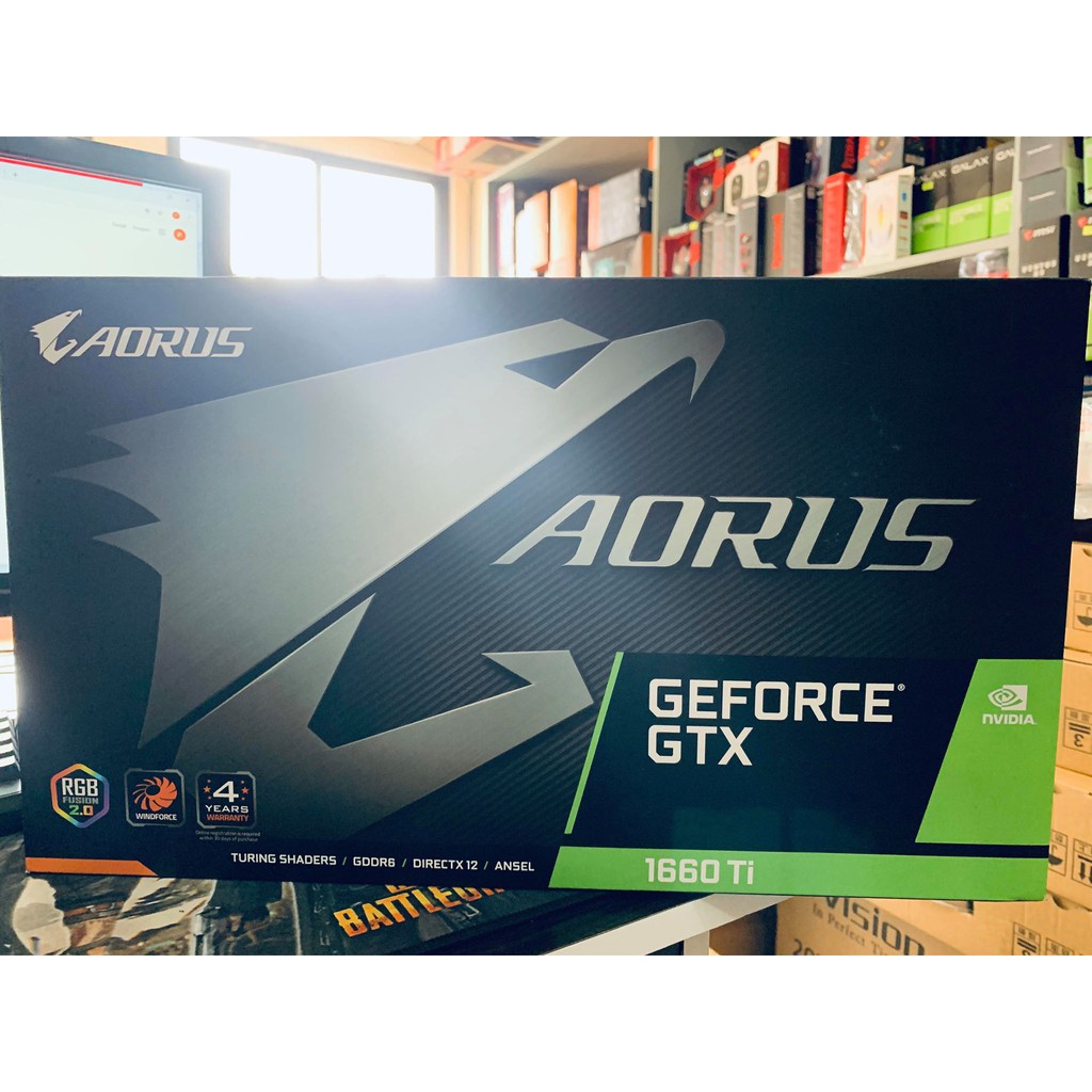 GIGABYTE AORUS GeForce® GTX 1660 Ti 6G | Shopee Philippines