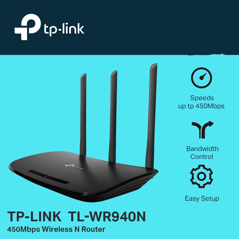 TP-LINK TL-WR940N 450Mbps Wireless N Router WiFi Router TP LINK V1Hq ...