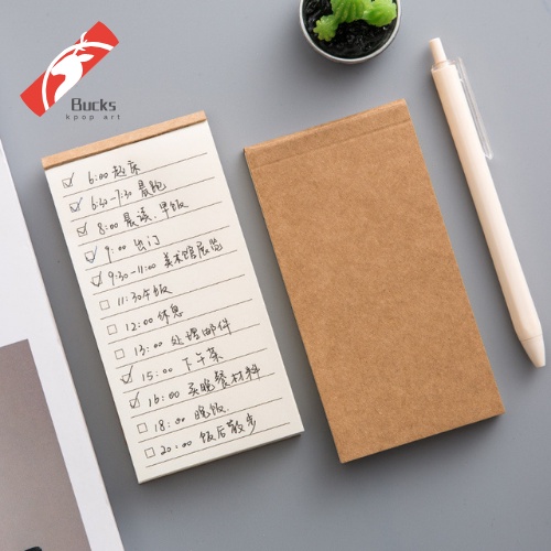 Bucks Notes Kraft Paper Small Notebook Portable Mini Notepad Schedule ...