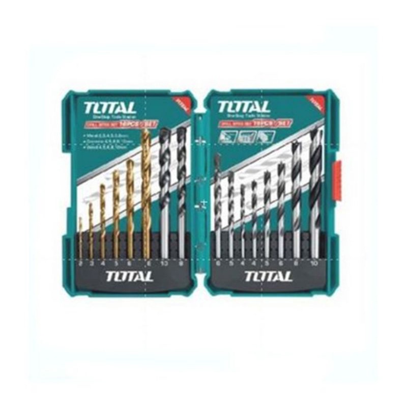 Drill Bit Set 16 PCS Wood Iron Concrete TACSDL11601 Total Shopee