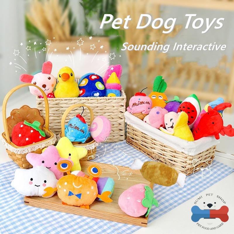 Pet Sounding plush toys dog cat interactive chew toys Dog Squeaky Toys for Small Medium DogPet