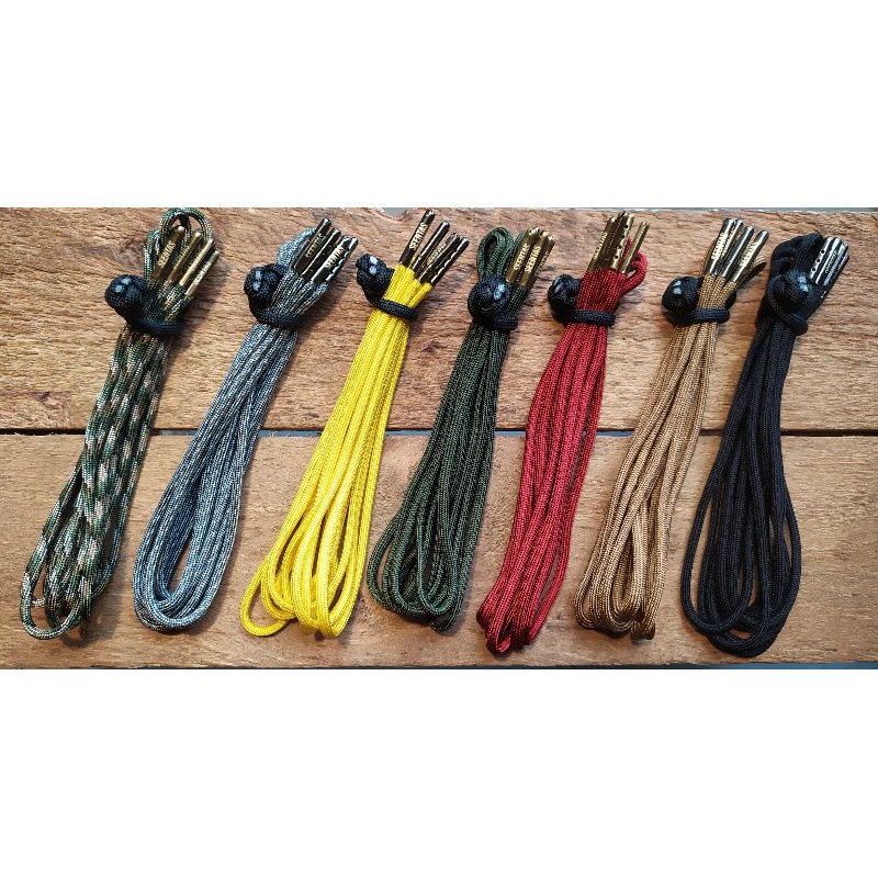 ∈☼ Customized Paracord Boot Laces Certified MilC5040H Type Iii