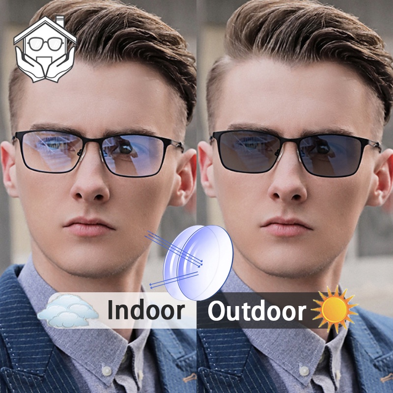 Photochromic Anti Radiation Eyeglass Shades For Men Transition Eye Glasses Computer Eyewear 8191