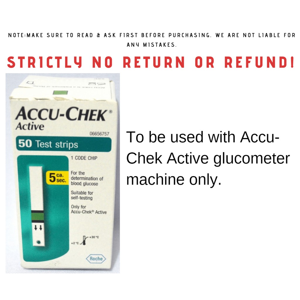 Accuchek Active Test Strips 50 Pcs Shopee Philippines