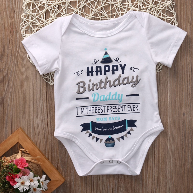 Happy birthday daddy hot sale baby clothes