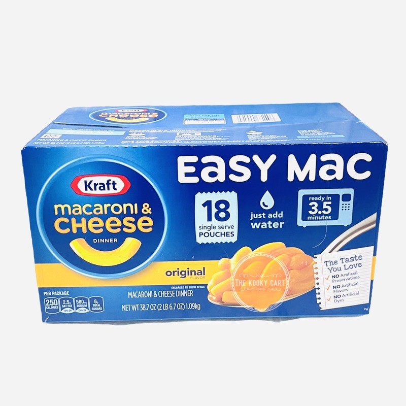 SALE! Kraft Macaroni & Cheese Easy Mac (18 Pouches) Exp May 2024