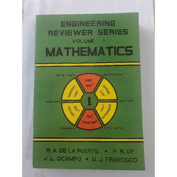 Engineering Reviewer Series MATHEMATICS By: De La Fuente | Shopee ...
