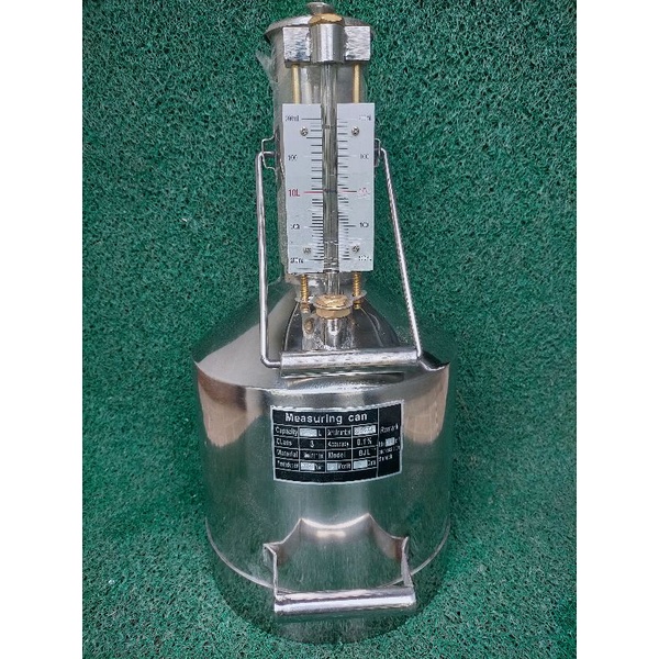 STAINLESS STEEL FUEL CALIBRATING BUCKET 10 LITERS (WITHOUT DOE