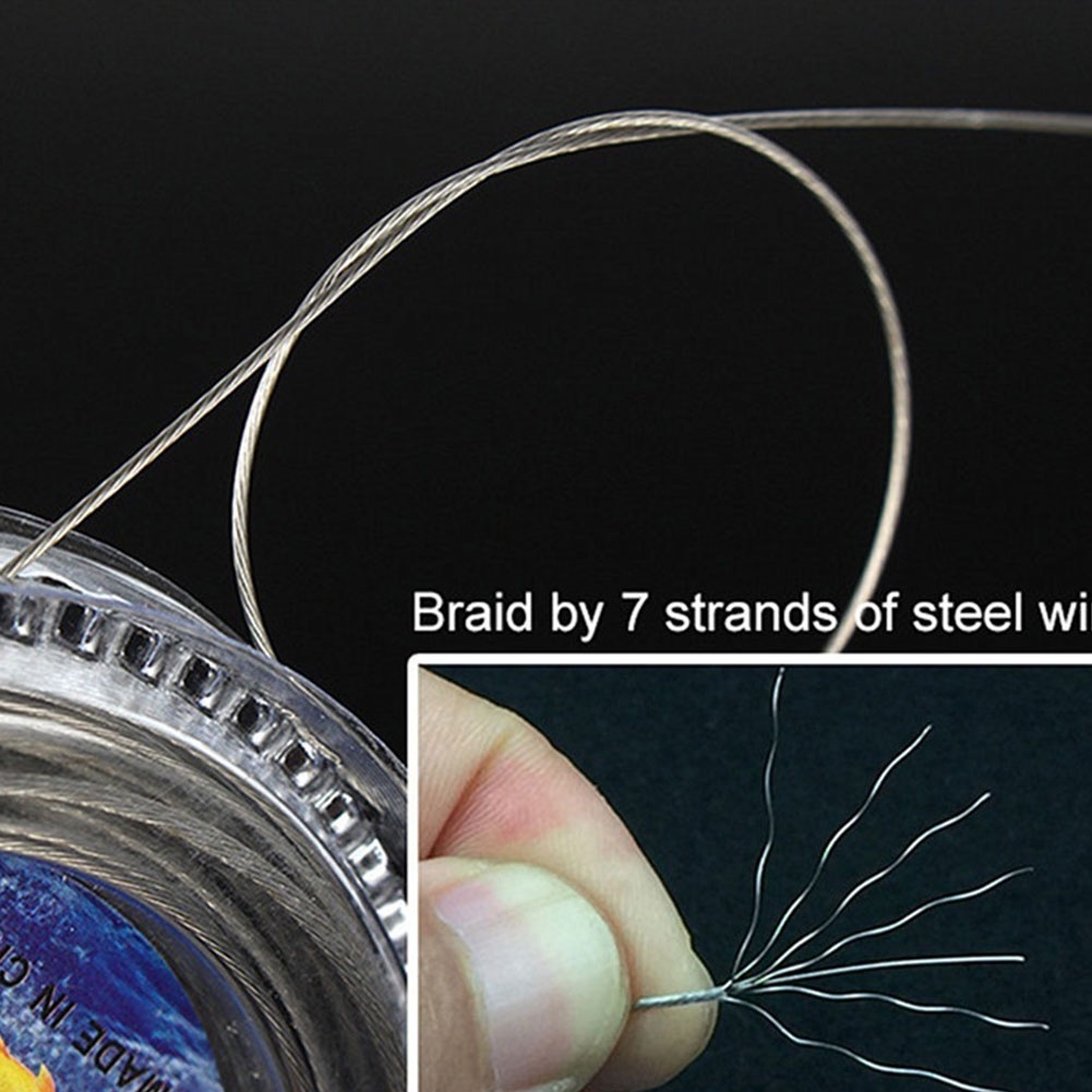 [ONLY TODAY PRICE] 10M 7 Strands Braid 10LB-120LB Stainless Steel Wire ...