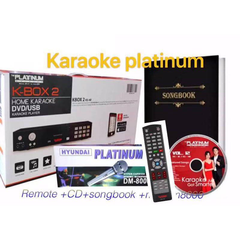 Platinum K BOX2 Karaoke Player / Latest Disc / 21,000+ Songs / Remote