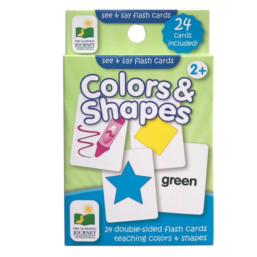 The Learning Journey Colors & Shapes - Flash Card | Shopee Philippines