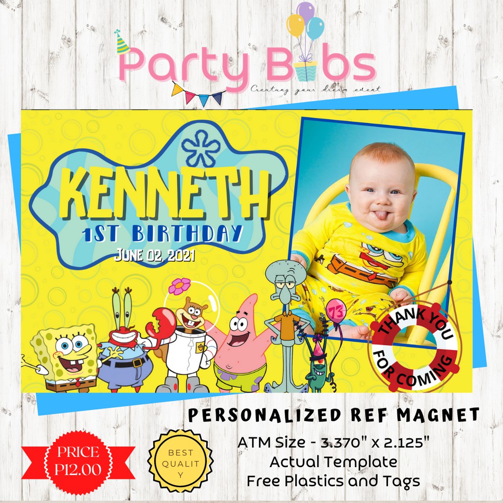 Spongebob Souvenirs/Giveaways Ref Magnet 10pcs. minimum order ...