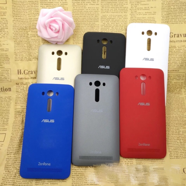 BACK COVER NERO POSTERIORE ASUS ZENFONE 2 LASER ZE550KL Z00LD tasto