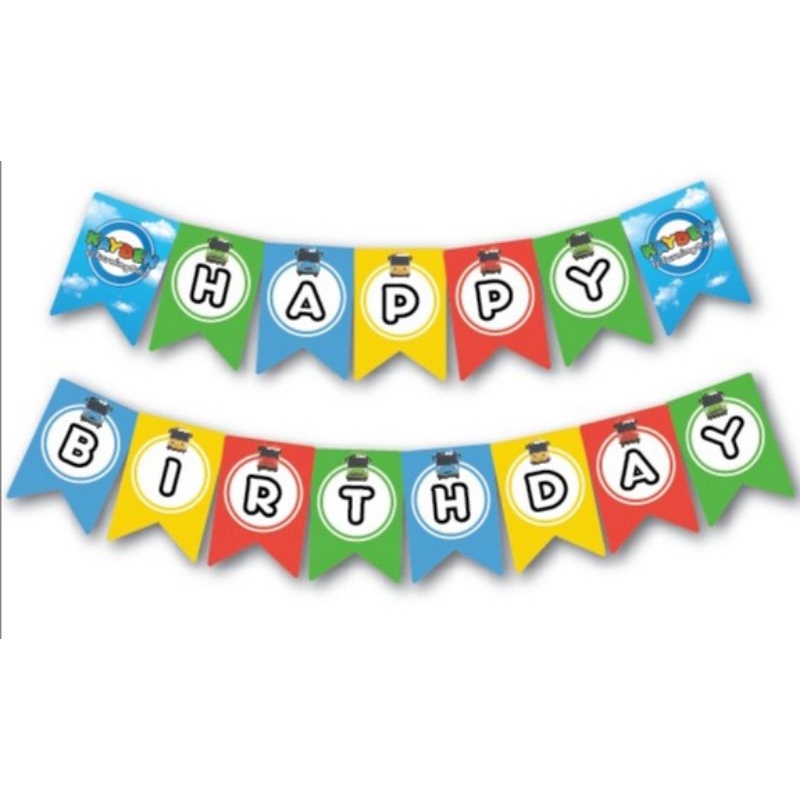 Tayo the little bus theme happy birthday banner | Shopee Philippines