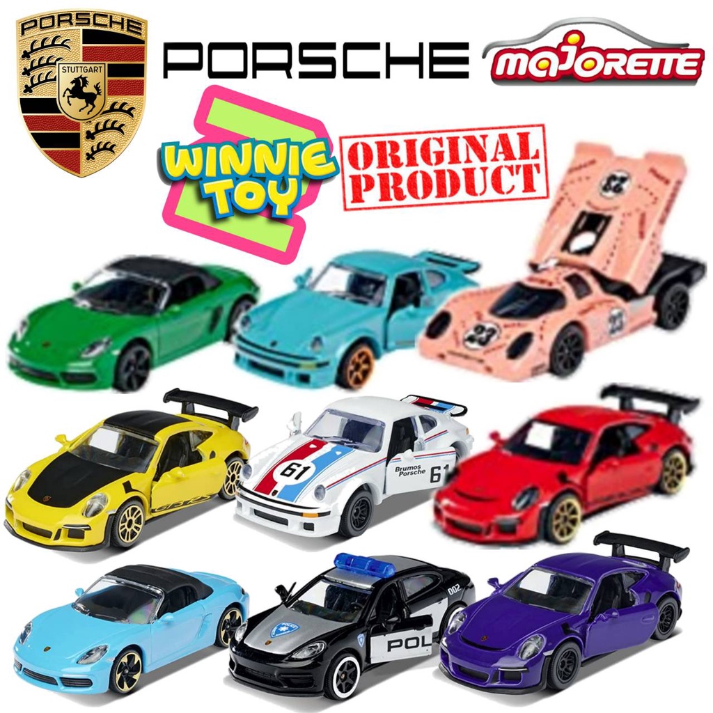 Coffret Majorette Porsche Giftpack - 5 Véhicules Miniatures - Neuf Sous Blister